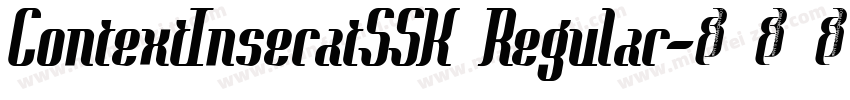 ContextInseratSSK Regular字体转换
